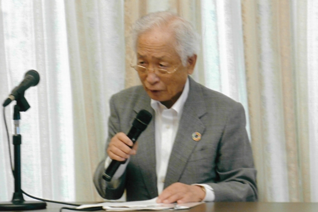 講演会(リーダーの資格と生き様)にて